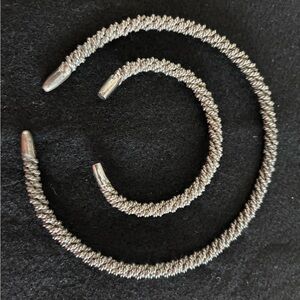 Twisted Rope necklace and bracelet.